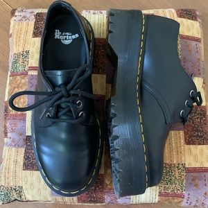 Dr Martens 1461 Smooth Leather Platform Shoes